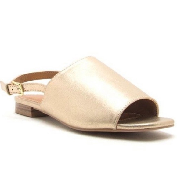 Metallic Gold Sandals - Picture 3 of 3